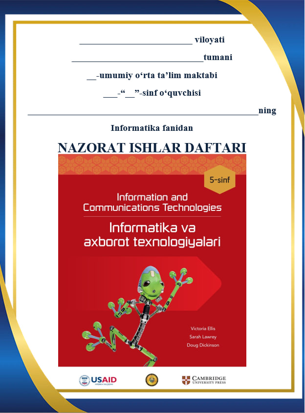 5-sinf Informatika va axborot texnologiyalari Testlar to'plami